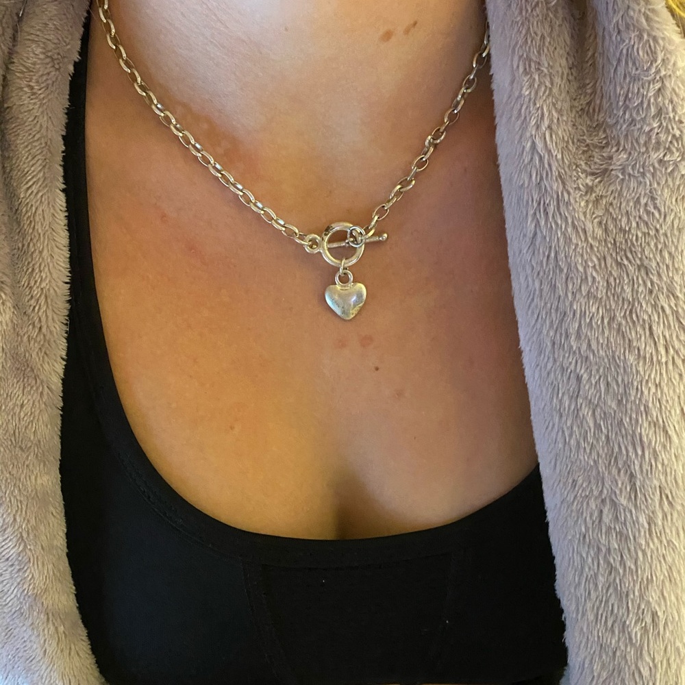 Heart chain necklace